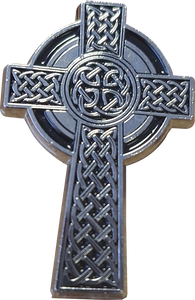 LP14 - Silver High Cross Lapel Pin